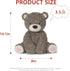 14" 3.5 Niuniu Daddy | Pound Weighted Teddy Bear Stuffed Animal for Kids Adults, Giant Brown Bear Plush Toy Body