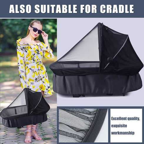 Baby Mosquito Net for Infant Car Seats, Strollers, and Bassinets - Breathable Elastic Netting, Portable Durable Insect