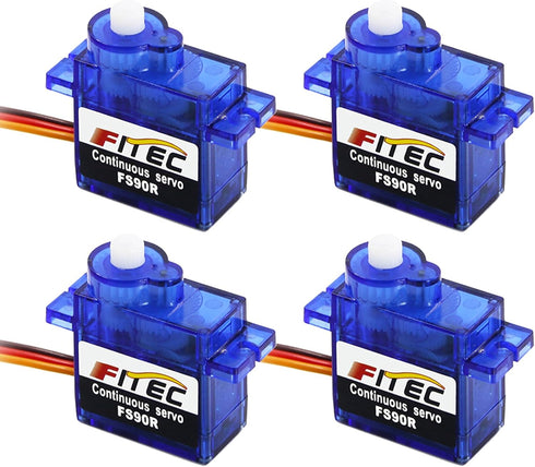 4PCS Feetech 9g FS90R Mini Micro Servo 360 Degree Continuous Rotation Servo Motor for Microbit Robotic Helicopter