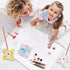 Simgoing 300 Summer 250th 4 (5.12 Inch) Pcs DIY Pinwheels for Kids Party Favor Paper Craft Kits Bulk White Pinwheels