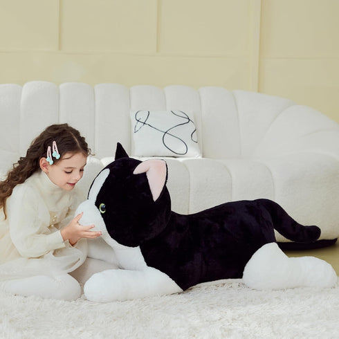 Toys,30" IKASA Giant Cat Tuxedo Stuffed Animal Plush Toy,Big Large Jumbo Soft Cute Huge Size Fluffy Plushy Fat