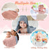 VitalCozy 8 Pcs Baby Muslin Hooded Bath Towels and Washcloths, Muslin Hooded Baby Towels Absorbent Blankets for Gift