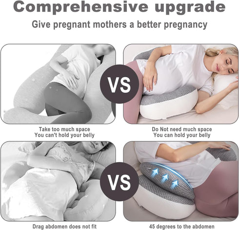 Chilling Home Pregnancy Pillow, Maternity Pillow for Pregnant Women, Pregnancy Pillows for Sleeping Portable, Pregnancy