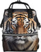 OUSIKA Tiger Print Diaper Bag Multifunction Laptop Backpack Travel Daypacks Large Nappy Bag,