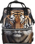 OUSIKA Tiger Print Diaper Bag Multifunction Laptop Backpack Travel Daypacks Large Nappy Bag,