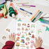 Happy Birthday Stickers, 10 Sheets, 300 Pcs for Kids Party Home Classroom Decoration