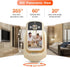 sekyo 2-Way 2.8" 360 Video Calling Camera with Display, In-House Monitoring Pet Camera with Speaker, View PTZ WiFi AI