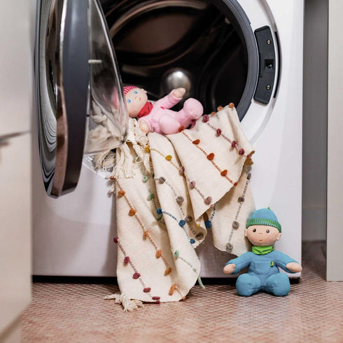 HABA Doll Snug Up Luisa, 8" My First Baby Doll, Machine Washable & Safe for Birth & Up