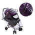 Stroller Rain Cover, 1PC PVC Transparent Universal Waterproof Windproof Weather Cover for Umbrella Strollers