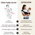 8-35 lbs, Baby Sling Carrier Newborn to Toddler, Lightweight Baby Carrier Sling, Baby Wrap Sling, Baby Hip Seat Carrier