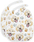 IHCVHQX Baby Feeding Bibs for Boys Girls Golden Retriever Dog Faces and Paw Infant Toddler Drooling Bibs with Catcher