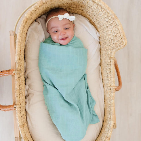 4-Pack 47 47 inches Viviland Muslin Swaddle Blankets, Breathable and Skin-Friendly Baby Receiving Blankets, Plants, x