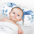 GOODOLD Set 2 Pack Blue Birds Muslin Baby Burp Cloths - Super Absorbent and Soft Burping Rags - Cotton Burp Clothes