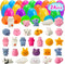 24 Pack Fillers Easter Eggs with Mochi Squishy Toys Surprise Mini Kawaii