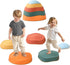 Balance Stepping Stones for Kids - 5pcs Non-Slip River Stones for Indoor & Outdoor Coordination Games, Ages 3-8+