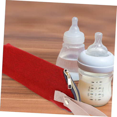 Toddmomy Thermal Baby Feeding Bottle Warmer Tote Bag for Moms Insulated Milk Bottle Portable Travel Bag Adjustable