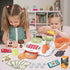 Sotodik 36PCS Cash Register Supermarket Shop Toys with Electronic Sounds,Working Scanner,Calculator,Credit Card