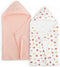 PHF 100% Muslin Cotton Baby Hooded Towels, 2 Pack Bath Towel with