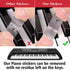 Eison Colorful Piano Stickers for Keys - Removable 88/61/54/49/37 Full Set Stickers, Great Children's Gift