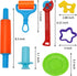 JOYIN 44 Pieces Play Dough Accessories Set - Various Plastic Molds, Rolling Pins, and Cutters for Kids
