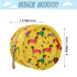 Christmas Dog Round Pacifier Storage Case with Zipper, Portable Pacifier Case for Travel, Diaper Bag & Purse, Pacifier