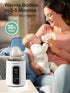 2-Minute MOMYEASY Fast Baby Bottle Warmer - Steam Heating for Breastmilk & Formula, Fits All Bottles, Precise Temp