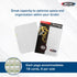 BCW Double-Sided 9-Pocket Pages Holder, 50 White Pages for Trading Card Binder Sheets, Secure Side Loading Card Storage