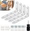 QualiForte Anti-Tip Furniture Anchors for Baby Proofing Heavy-Duty Wall Anchors to Secure Dresser,