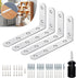 QualiForte Anti-Tip Furniture Anchors for Baby Proofing Heavy-Duty Wall Anchors to Secure Dresser,