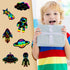 Engrowtic 72 Pcs Outer Space Scratch Cards for Kids, Rainbow Rocket Scratch Paper with Wooden Stick for DIY Projects