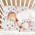 Burbuja 28 52 Flamingos Crib Sheet for Boys Girls, Fitted Crib Sheet x in for Standard Crib & Toddler Bed Mattresses
