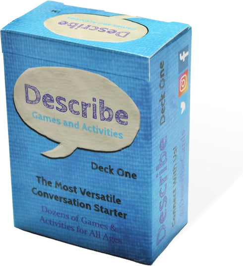 Describe Cards - Deck One Conversation Cards for Families, Therapy, and School, 300+ Questions