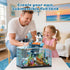 NERCISU Set, Set 8-12+ Adults(830PCS) Fish Tank Building Blocks Aquarium Building with LED Lights, Including Ocean