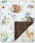 HOMRITAR Baby Blanket for Boys Girls - Soft Plush Minky Blanket with Double Layer Dotted Backing for Toddler Nursery,