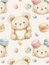 SEHANY 52"x28" Cute Cartoon Bear Fitted Crib Sheet - Soft Breathable Cotton Baby Crib Sheets for Standard Crib