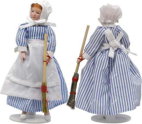 1 12 6 inch Set iland Victorian Dollhouse People for Scale Accessories Miniature Dolls for Dollhouse Little People