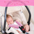 4 Girl(Pink,5.7 2.6 Inch) Riakrum Pcs Baby Car Seat Belt Covers Soft Car Seat Straps Shoulder Pads for Kid Infant