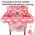 2-in-1 Shopping Cart and High Chair Cover for Baby, Padded Cover, Fold'n Roll Style, Portable with Carry Bag (Pink
