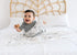 Marble Design Large Baby Swaddle Blanket - Premium Knit for Comfort