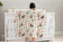 SqtmuHLuo 60x80inch Christmas Woodland Animals Baby Blanket for Boys Girls Gender Deer Bear Squirrel Tree Neutral