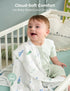 Momcozy 4-Pack 47"x47", Muslin Swaddle Blankets, Breathable and Skin-Friendly Receiving Blankets for Boys, Best Wishes