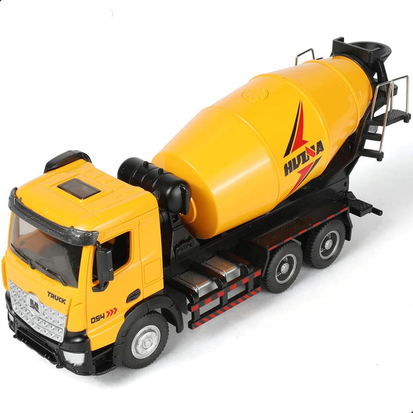 Concrete Mixer Truck, Metal 1:50 Scale Diecast Realistic Construction Trucks Toy with