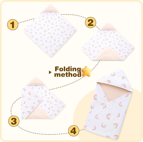 Miracle Baby 35.4"x35.4" Car Seat Swaddle Blanket for Babies, Waffle Carseat Swaddle Blanket for Infants Newborn