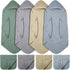 VitalCozy 8 Pcs Baby Muslin Hooded Bath Towels and Washcloths Muslin Cotton