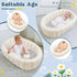 Gliizee mall 0-24 Inflatable Baby Bathtub, Collapsible Baby Bath Back Support, Portable Newborn Travel Bath tub