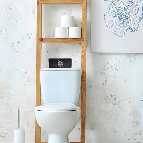 7.28" 4.80" 2.75" Moorfowl Baby Wipes Container Bathroom, L * W * H, Adorable Please DO NOT Flush Toilet Wipes