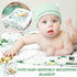 Sleeping Bear Monthly Baby Milestone Blanket Bear Star Balloon Flannel for Boys Girls Nursery (Green)