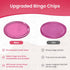 MR CHIPS Magnetic Bingo with Metal Ring - 100 Upgraded Pieces in 7 Colors, Reusable Bag Included