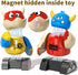 3-5, 35 Playset Magnetic Robot Toy for Kids PCS STEM Educational with Storage Box, DIY Stacking Monster Robots, Toddler