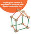 3+ 70-Pieces (1 Schylling MKT Super Makit Classic Wood Construction Toy, years, EA)